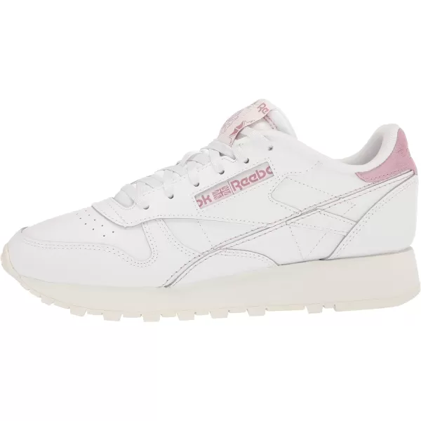 Reebok Womens Classic Leather SneakerWhiteChalkInfused Lilac