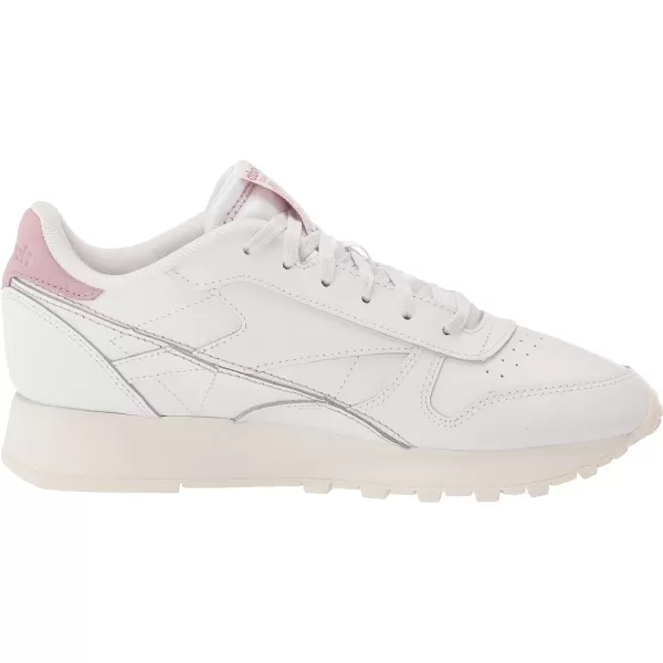 Reebok Womens Classic Leather SneakerWhiteChalkInfused Lilac