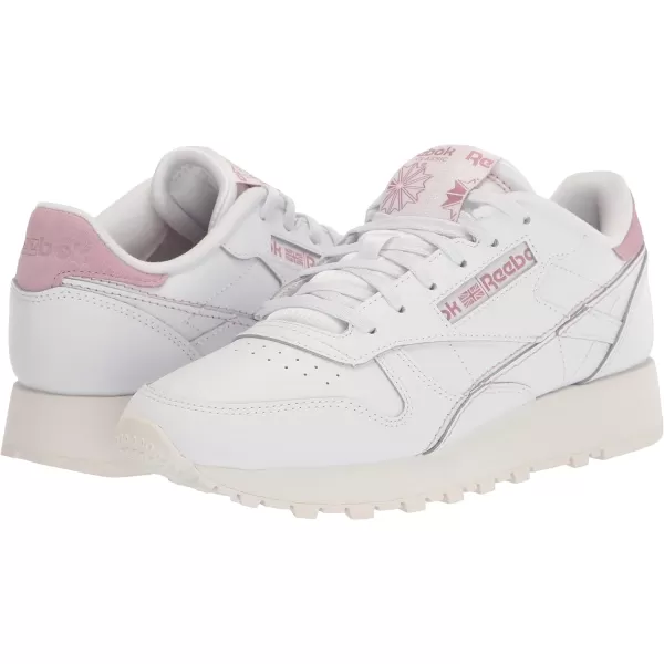 Reebok Womens Classic Leather SneakerWhiteChalkInfused Lilac