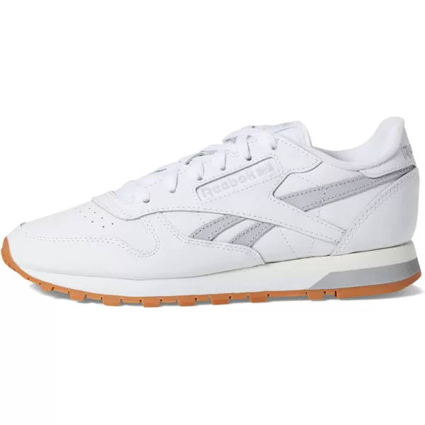 Reebok Womens Classic Leather SneakerWhiteCold GreyChalk