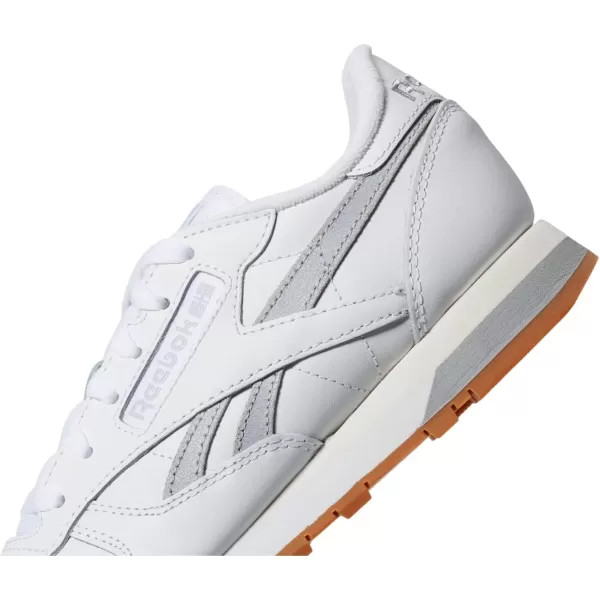 Reebok Womens Classic Leather SneakerWhiteCold GreyChalk