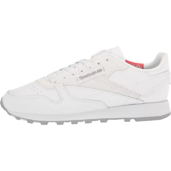 Reebok Womens Classic Leather SneakerWhitePure GreyRhodonite