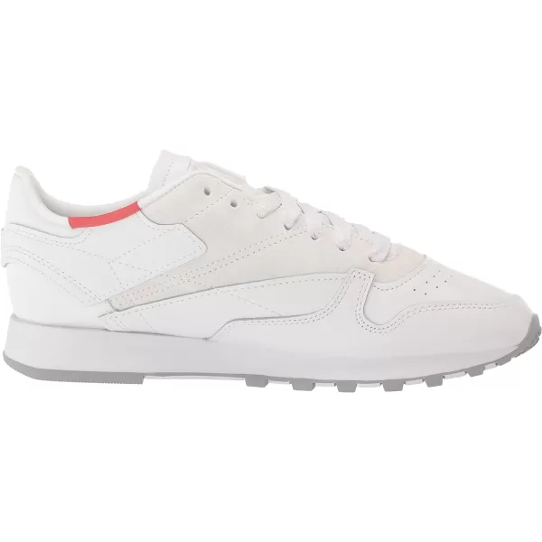 Reebok Womens Classic Leather SneakerWhitePure GreyRhodonite