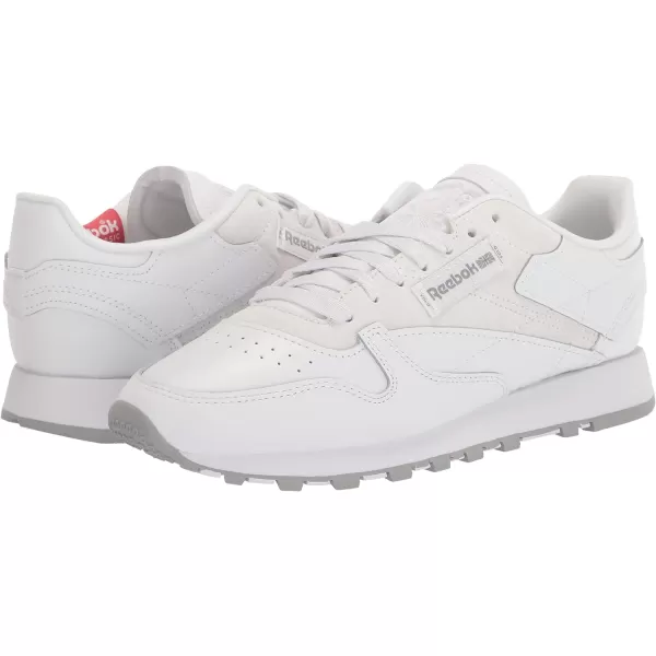 Reebok Womens Classic Leather SneakerWhitePure GreyRhodonite