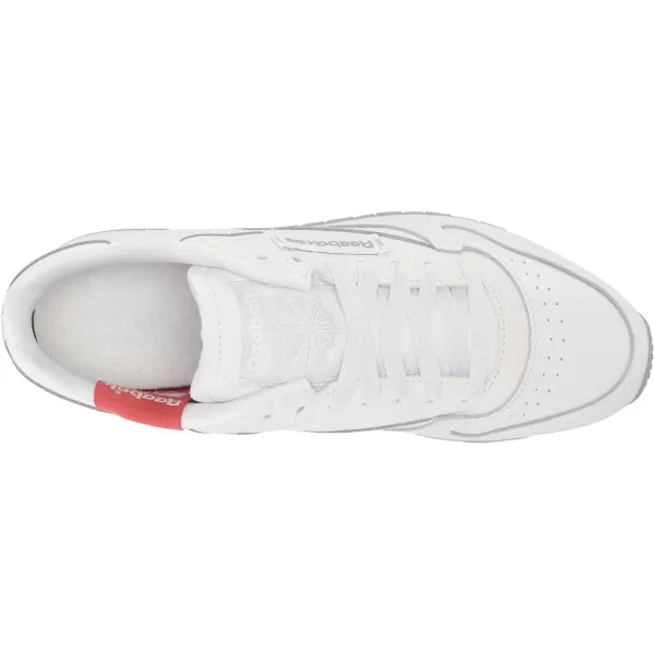 Reebok Womens Classic Leather SneakerWhitePure GreyRhodonite