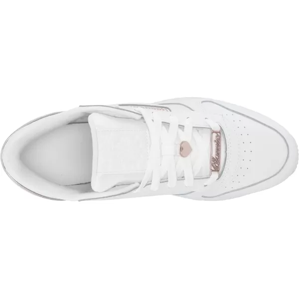 Reebok Womens Classic Leather SneakerWhiteQuartz Metallic