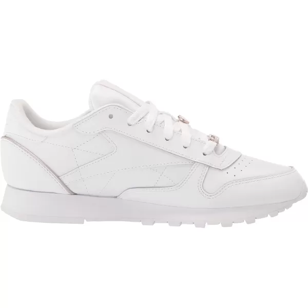 Reebok Womens Classic Leather SneakerWhiteQuartz Metallic