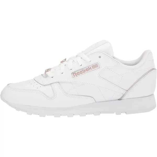 Reebok Womens Classic Leather SneakerWhiteQuartz Metallic