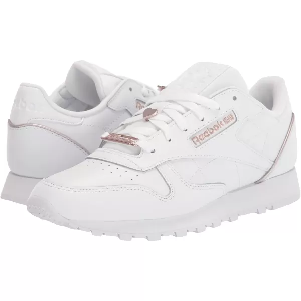 Reebok Womens Classic Leather SneakerWhiteQuartz Metallic