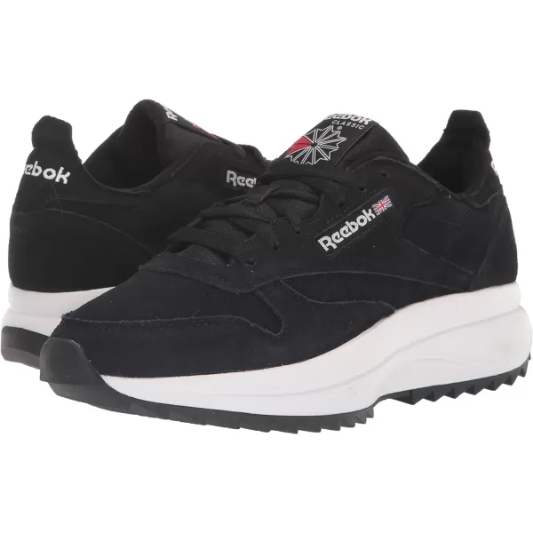 Reebok Womens Classic Leather Sp Extra SneakerCore BlackVector BlueVector Red