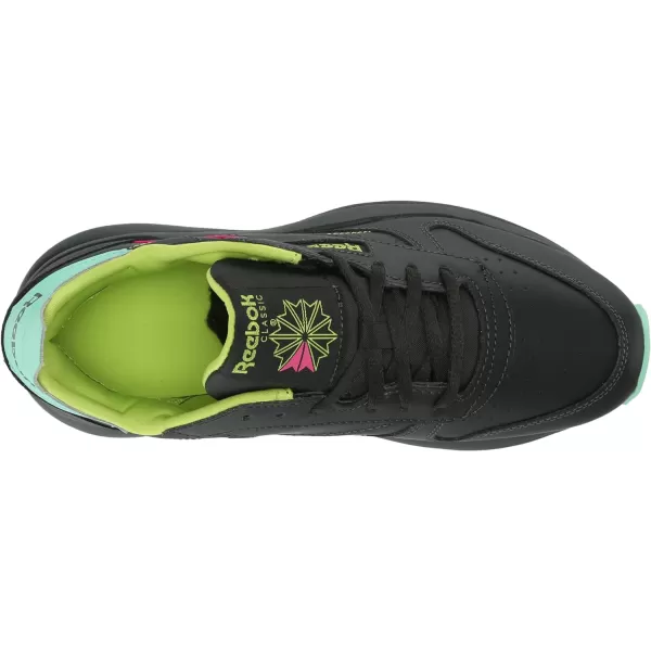 Reebok Womens Classic Leather Sp Extra SneakerPure GreyLaser Lime