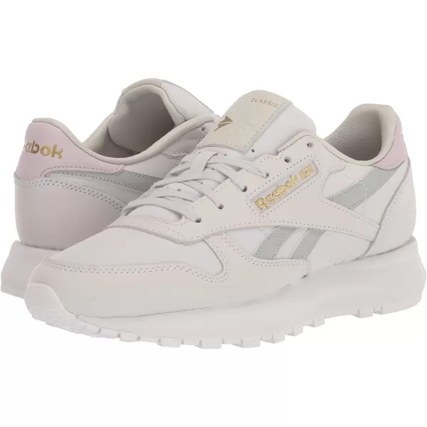 Reebok Womens Classic Leather Sp SneakerCold GreyPure GreyQuartz Glow