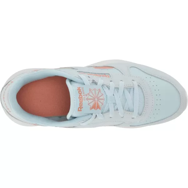 Reebok Womens Classic Leather Sp SneakerGlass BlueCanyon Coral