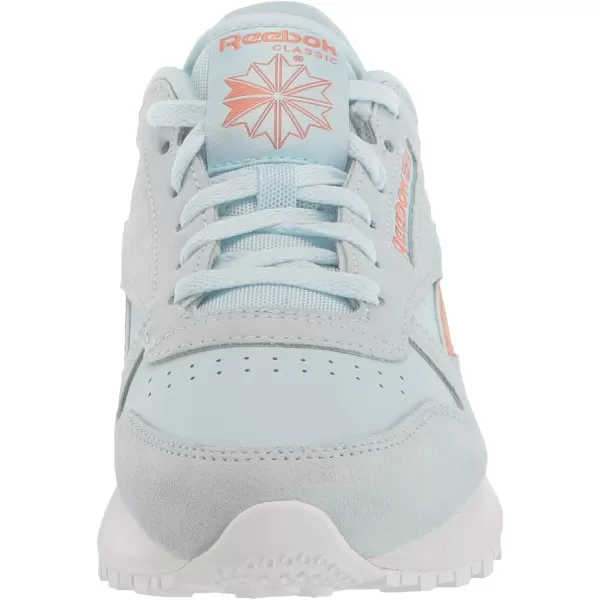 Reebok Womens Classic Leather Sp SneakerGlass BlueCanyon Coral