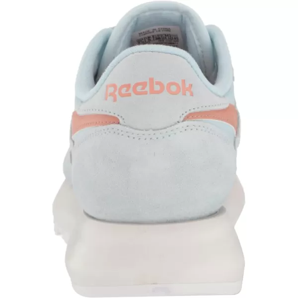 Reebok Womens Classic Leather Sp SneakerGlass BlueCanyon Coral