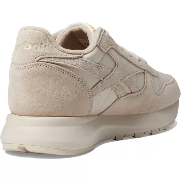 Reebok Womens Classic Leather Sp SneakerModern BeigeStuccoPeach Fuzz