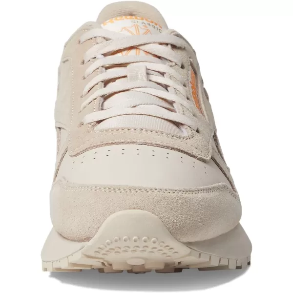 Reebok Womens Classic Leather Sp SneakerModern BeigeStuccoPeach Fuzz