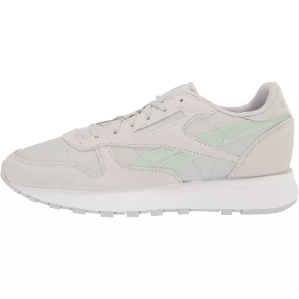 Reebok Womens Classic Leather Sp SneakerPure GreyLight Sage