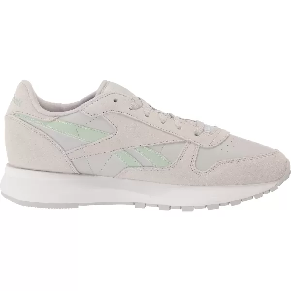 Reebok Womens Classic Leather Sp SneakerPure GreyLight Sage