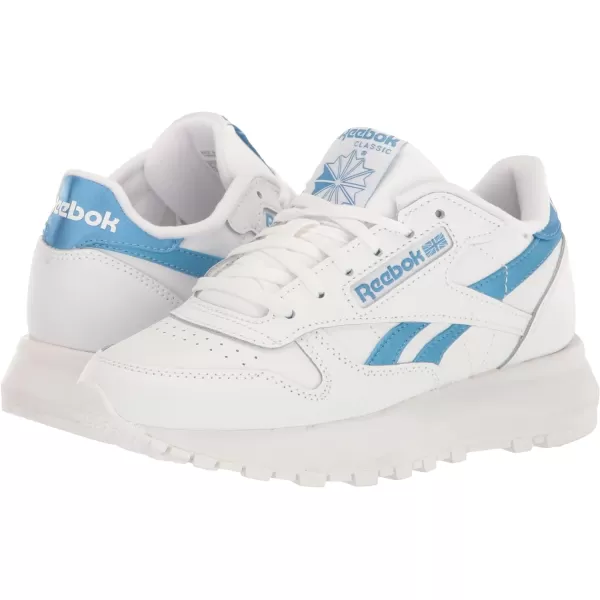 Reebok Womens Classic Leather Sp SneakerWhiteEssential Blue