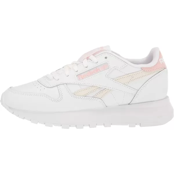 Reebok Womens Classic Leather Sp SneakerWhitePorcelain Pink