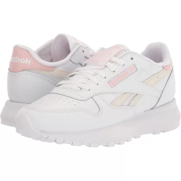 Reebok Womens Classic Leather Sp SneakerWhitePorcelain Pink