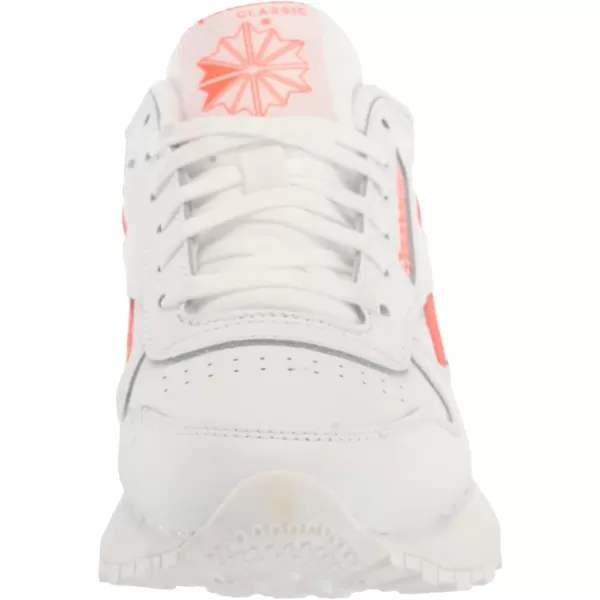 Reebok Womens Classic Leather Sp SneakerWhiteSemi Orange Flare