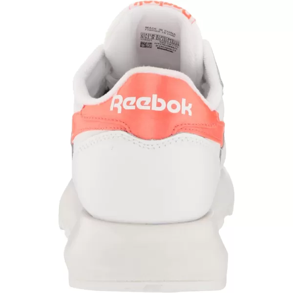 Reebok Womens Classic Leather Sp SneakerWhiteSemi Orange Flare