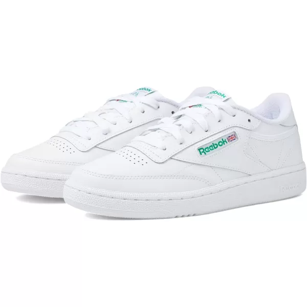 Reebok Womens Club C 85 SneakerFtwr WhiteFtwr WhiteGoldmt