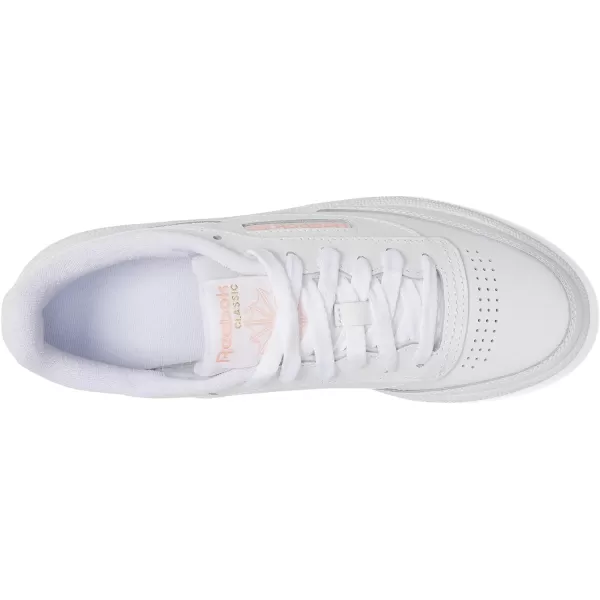 Reebok Womens Club C 85 SneakerWhiteAura Orange