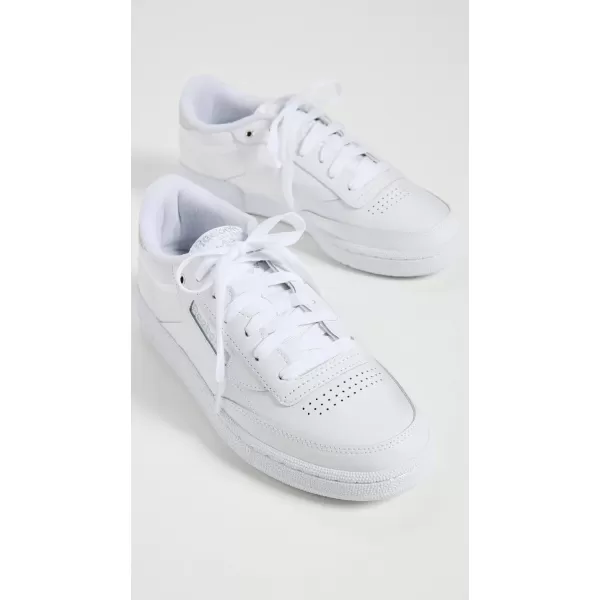 Reebok Womens Club C 85 Walking ShoeFtwr WhiteFtwr WhiteSilver Met