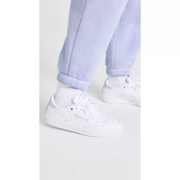 Reebok Womens Club C 85 Walking ShoeFtwr WhiteFtwr WhiteSilver Met