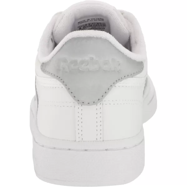 Reebok Womens Club C 85 Walking ShoeFtwr WhitePure Grey 3Silver Met