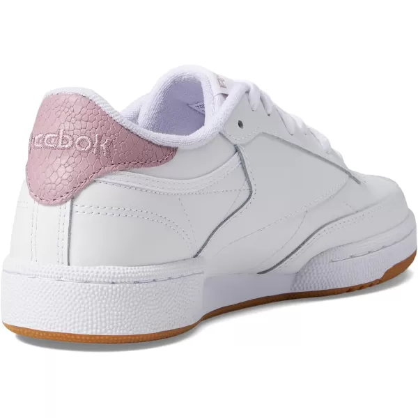 Reebok Womens Club C 85 Walking ShoeWhiteInfused Lilac