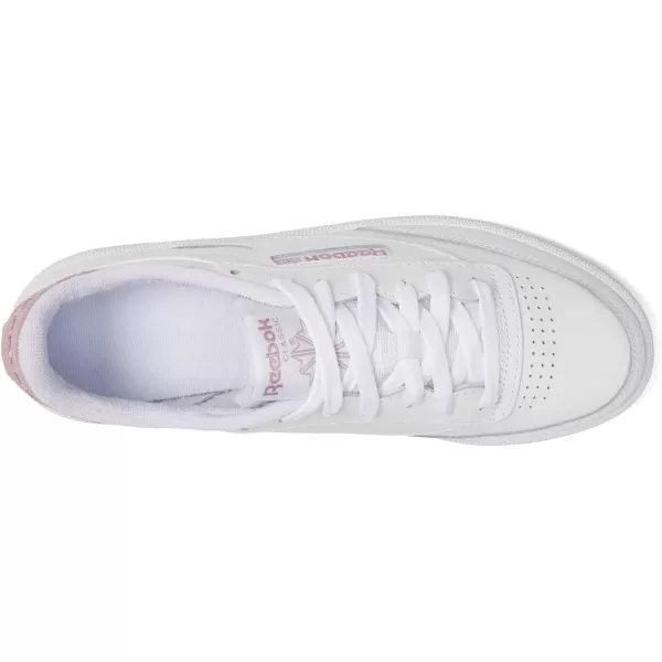 Reebok Womens Club C 85 Walking ShoeWhiteInfused Lilac