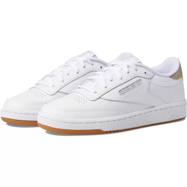 Reebok Womens Club C 85 Walking ShoeWhiteModern Beige