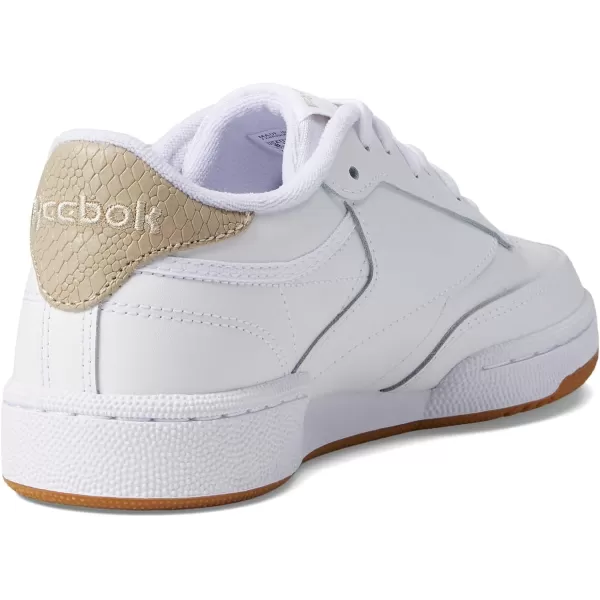 Reebok Womens Club C 85 Walking ShoeWhiteModern Beige