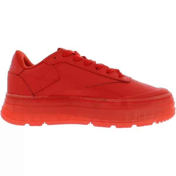 Reebok Womens Club C Double Geo SneakerInstinct RedInstinct RedInstinct Red