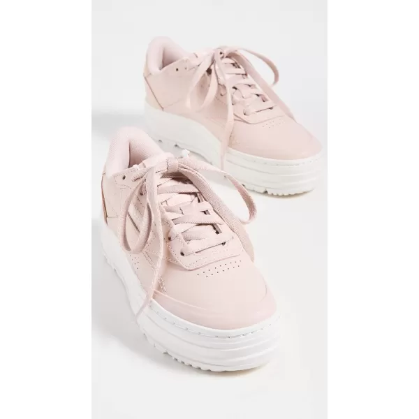 Reebok Womens Club C Double Geo SneakerSoft EcruChalk