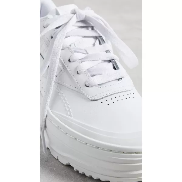 Reebok Womens Club C Double Geo SneakerWhiteChalk