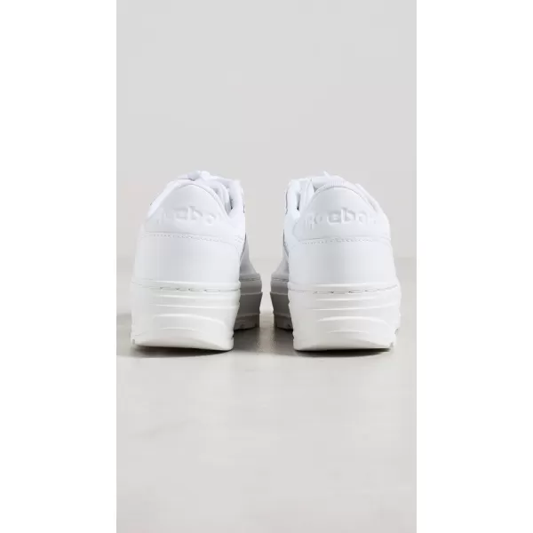 Reebok Womens Club C Double Geo SneakerWhiteChalk