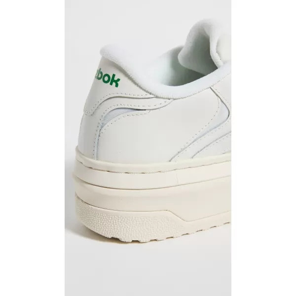 Reebok Womens Club C Extra SneakerChalkChalkGlen Green