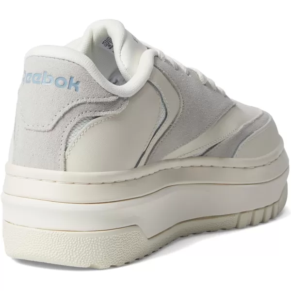 Reebok Womens Club C Extra SneakerChalkPure Grey 2Vintage Blue