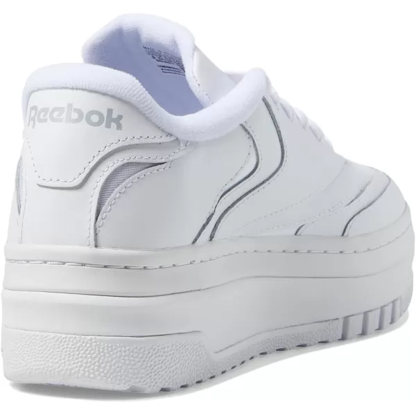 Reebok Womens Club C Extra SneakerFtwwhtFtwwhtPugry3