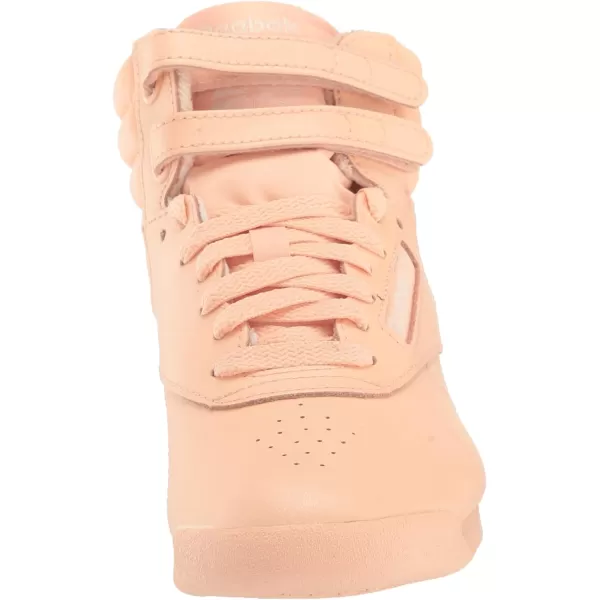 Reebok Womens Freestyle Hi High Top SneakerAura OrangeAlabasterAlabaster