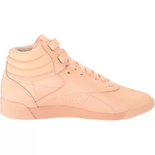 Reebok Womens Freestyle Hi High Top SneakerAura OrangeAlabasterAlabaster