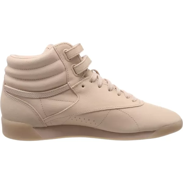 Reebok Womens Freestyle Hi High Top SneakerBeige Facebare BeigeWhite 0