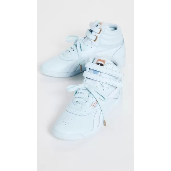 Reebok Womens Freestyle Hi High Top SneakerGlabluGlabluGlablu