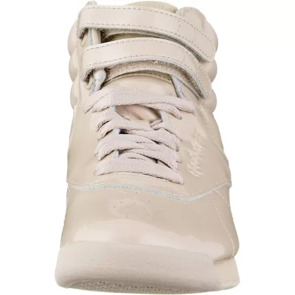 Reebok Womens Freestyle Hi High Top SneakerGrey PatentParchment PatentParchment