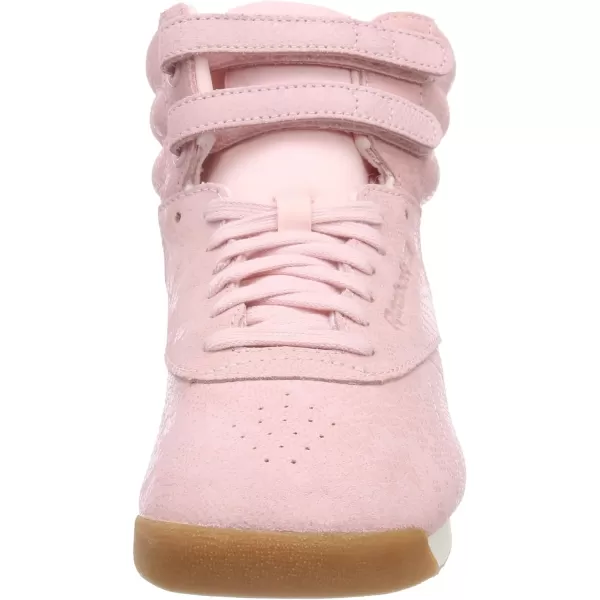 Reebok Womens Freestyle Hi High Top SneakerMulticolour ExoticsPractical PinkChalk 000